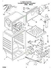 03 - Liner parts for Whirlpool Refrigerator ET18HPXDW01 from AppliancePartsPros.com