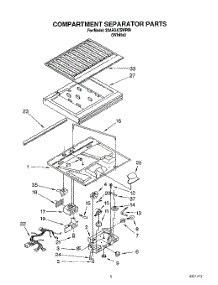 03 - Compartment Separator parts for Whirlpool Refrigerator 3XARG475WP00 from AppliancePartsPros.com