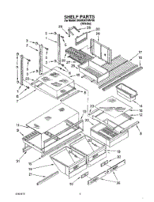 04 - Shelf, Lit / Optional parts for Whirlpool Refrigerator 3XARG475WP00 from AppliancePartsPros.com