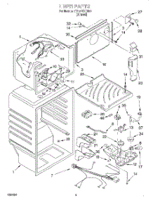 03 - Liner parts for Whirlpool Refrigerator 7ET18PKXDN01 from AppliancePartsPros.com
