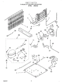 05 - Unit parts for Whirlpool Refrigerator 3ET21DKXDW02 from AppliancePartsPros.com