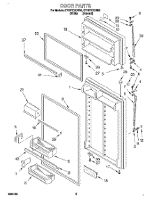 02 - Door parts for Whirlpool Refrigerator ET18PKXDN05 from AppliancePartsPros.com