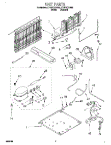04 - Unit parts for Whirlpool Refrigerator ET18PKXDN05 from AppliancePartsPros.com