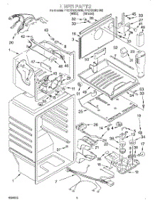 02 - Liner parts for Whirlpool Refrigerator 4YET21DKDN03 from AppliancePartsPros.com