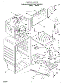 03 - Liner parts for Whirlpool Refrigerator ET18NMXDW02 from AppliancePartsPros.com