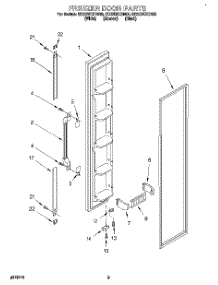 07 - Freezer Door parts for Whirlpool Refrigerator ED22DKXDB00 from AppliancePartsPros.com