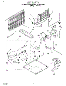 05 - Unit parts for Whirlpool Refrigerator 4YET21DKDW02 from AppliancePartsPros.com