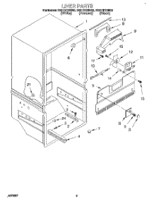02 - Liner parts for Whirlpool Refrigerator EB21DKXBN00 from AppliancePartsPros.com