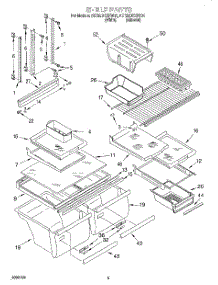 03 - Shelf parts for Whirlpool Refrigerator 8ET22DKXFW01 from AppliancePartsPros.com