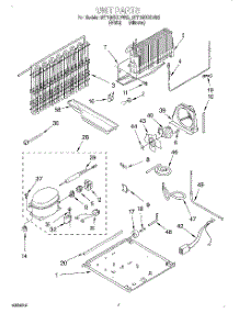 04 - Unit parts for Whirlpool Refrigerator 3ET16NKXDN02 from AppliancePartsPros.com
