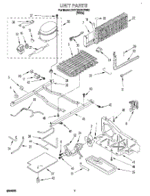 05 - Unit parts for Whirlpool Refrigerator 3VET23DKDW00 from AppliancePartsPros.com