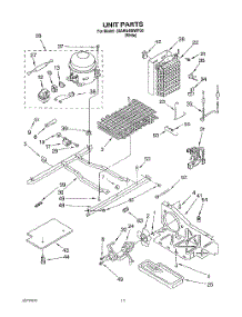 09 - Unit parts for Whirlpool Refrigerator 3XARG498WP00 from AppliancePartsPros.com