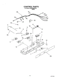 11 - Control parts for Whirlpool Refrigerator 3XARG498WP00 from AppliancePartsPros.com