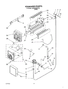 12 - Icemaker, Lit / Optional parts for Whirlpool Refrigerator 3XARG498WP00 from AppliancePartsPros.com