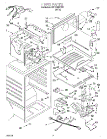 03 - Liner parts for Whirlpool Refrigerator 3ET18NMXFW01 from AppliancePartsPros.com