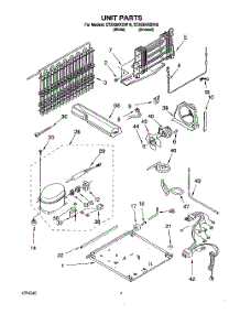 04 - Unit parts for Whirlpool Refrigerator ET20GKXDN10 from AppliancePartsPros.com