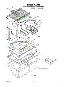 05 - Shelf, Lit / Optional parts for Whirlpool Refrigerator ET20GKXDN10 from AppliancePartsPros.com