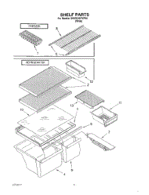 05 - Shelf, Lit / Optional parts for Whirlpool Refrigerator 3XARG457WP02 from AppliancePartsPros.com