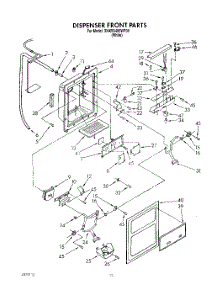 08 - Dispenser Front parts for Whirlpool Refrigerator 3XARG486WP00 from AppliancePartsPros.com