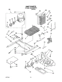 09 - Unit parts for Whirlpool Refrigerator 3XARG485WP01 from AppliancePartsPros.com