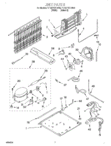 04 - Unit parts for Whirlpool Refrigerator 7ET20PKXDW00 from AppliancePartsPros.com