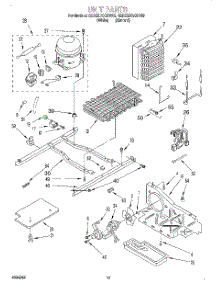 10 - Unit parts for Whirlpool Refrigerator 3ED22DQXDN03 from AppliancePartsPros.com