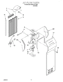 07 - Air Flow parts for Whirlpool Refrigerator 8ED22PKXFN00 from AppliancePartsPros.com