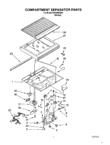 03 - Compartment Separator parts for Whirlpool Refrigerator 3HKGN500001 from AppliancePartsPros.com