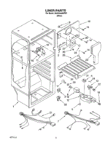03 - Liner, Lit / Optional parts for Whirlpool Refrigerator 3XARG468WP00 from AppliancePartsPros.com