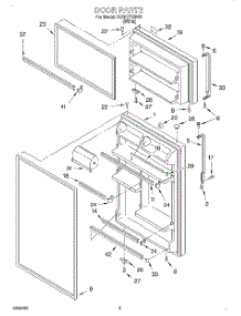02 - Door parts for Whirlpool Refrigerator 3XART718F00 from AppliancePartsPros.com