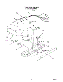 09 - Control parts for Whirlpool Refrigerator 3XARG458WP00 from AppliancePartsPros.com