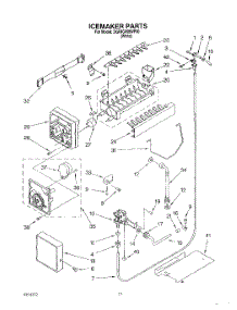 11 - Icemaker, Lit / Optional parts for Whirlpool Refrigerator 3XARG458WP00 from AppliancePartsPros.com