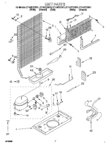 04 - Unit parts for Whirlpool Refrigerator ET14JKYDW01 from AppliancePartsPros.com