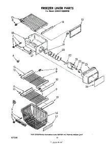 06 - Freezer Liner parts for Whirlpool Refrigerator EHD221MMWR0 from AppliancePartsPros.com