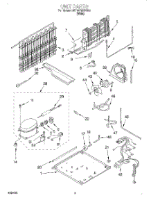 06 - Unit parts for Whirlpool Refrigerator 3ET18TMXEW00 from AppliancePartsPros.com
