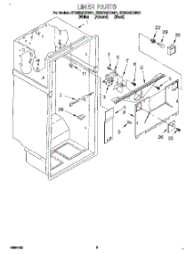 02 - Liner parts for Whirlpool Refrigerator ET25DMXDW01 from AppliancePartsPros.com
