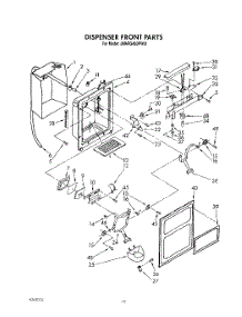 09 - Dispenser Front parts for Whirlpool Refrigerator JWARG480PW01 from AppliancePartsPros.com