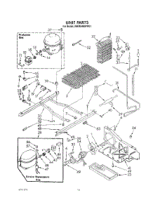 13 - Unit parts for Whirlpool Refrigerator JWARG480PW01 from AppliancePartsPros.com