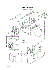 14 - Icemaker, Lit / Optional parts for Whirlpool Refrigerator JWARG480PW01 from AppliancePartsPros.com