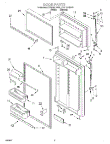 02 - Door parts for Whirlpool Refrigerator ET20PMXDW03 from AppliancePartsPros.com