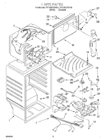 03 - Liner parts for Whirlpool Refrigerator 7ET18PKXDN00 from AppliancePartsPros.com