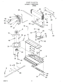 06 - Unit parts for Whirlpool Refrigerator 1ET25DKXGW00 from AppliancePartsPros.com