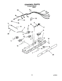 11 - Control parts for Whirlpool Refrigerator 3XRA720 from AppliancePartsPros.com