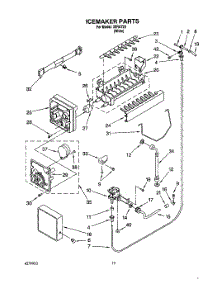 12 - Icemaker, Lit / Optional parts for Whirlpool Refrigerator 3XRA720 from AppliancePartsPros.com