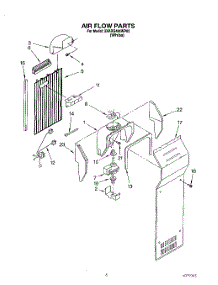 05 - Air Flow parts for Whirlpool Refrigerator 3XARG484WP02 from AppliancePartsPros.com