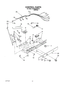 12 - Control, Lit / Optional parts for Whirlpool Refrigerator 3XARG484WP02 from AppliancePartsPros.com