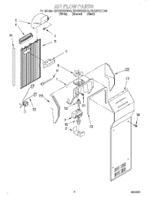 05 - Air Flow parts for Whirlpool Refrigerator ED22DSXEB00 from AppliancePartsPros.com