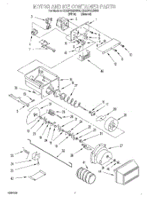 06 - Motor And Ice Container parts for Whirlpool Refrigerator ED22PSQDN00 from AppliancePartsPros.com