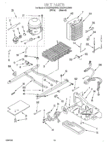 10 - Unit parts for Whirlpool Refrigerator ED22PSQDN00 from AppliancePartsPros.com
