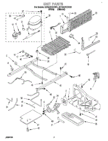 05 - Unit parts for Whirlpool Refrigerator 3ET22DKXDW01 from AppliancePartsPros.com